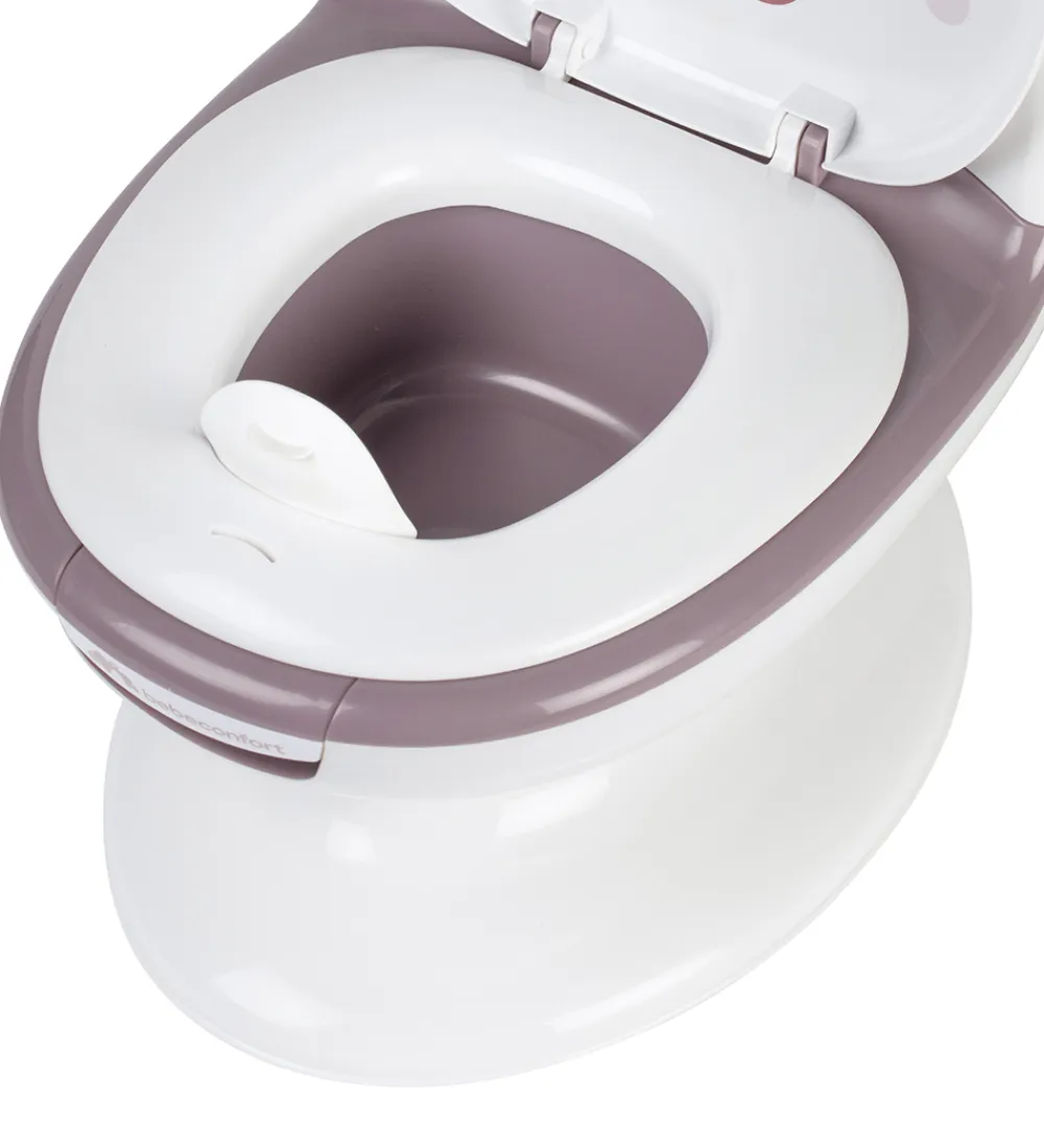 Potter Og Toilethjælp-Bebeconfort Toilet - Mini - Hvid/Lavendel m. Bjørn