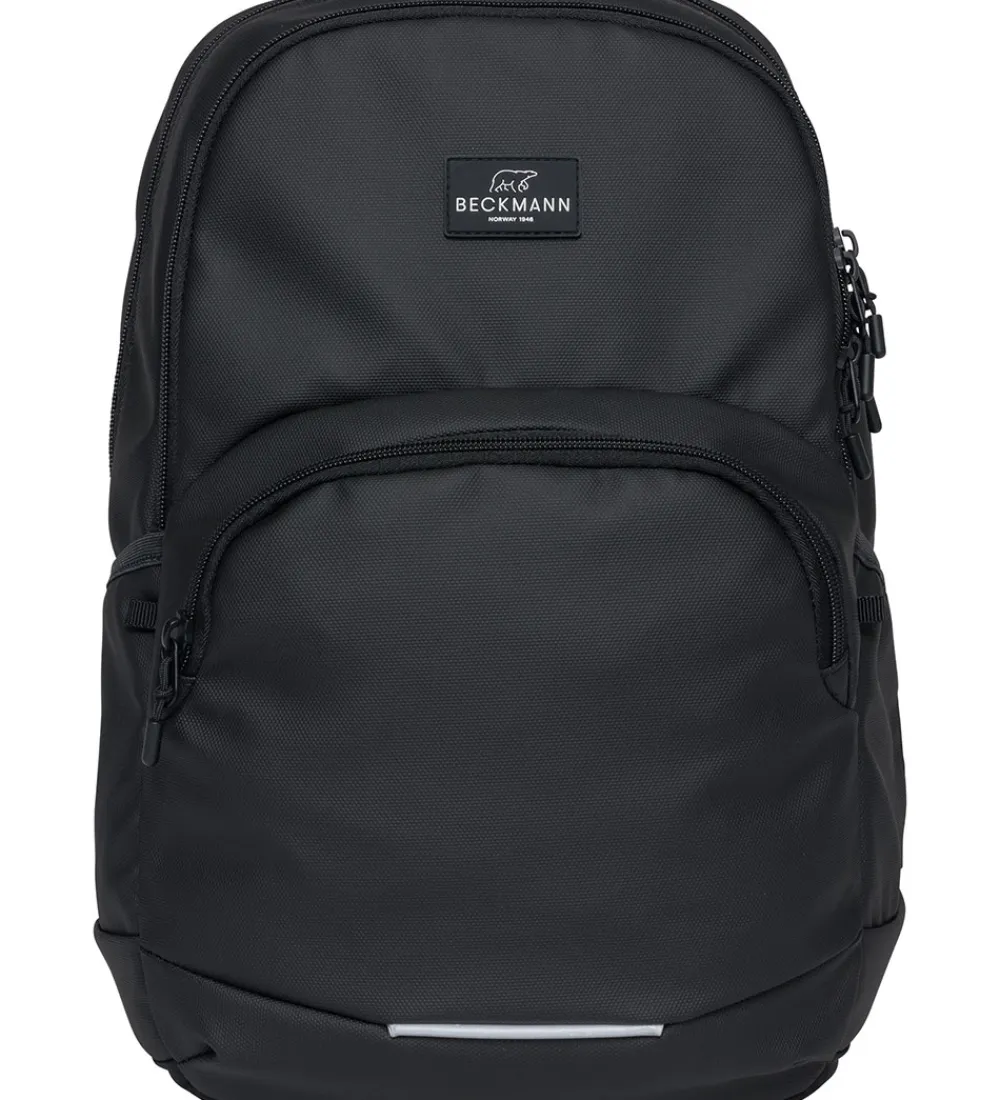 Beckmann Skoletasker*Skoletaske - Sport Junior - Black Coated - Sort