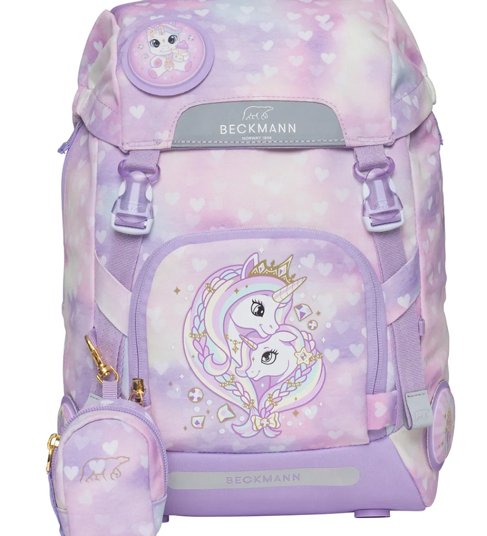 Skoletasker-Beckmann Skoletaskesæt - Classic Maxi - Unicorn Princess Purple