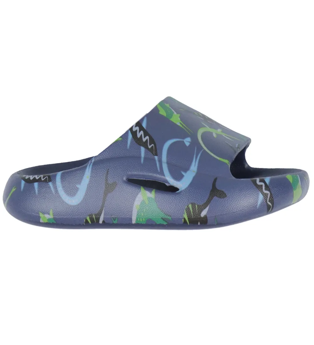 BECO Badesandaler*Badesandaler - Ocean Dinos - Blå