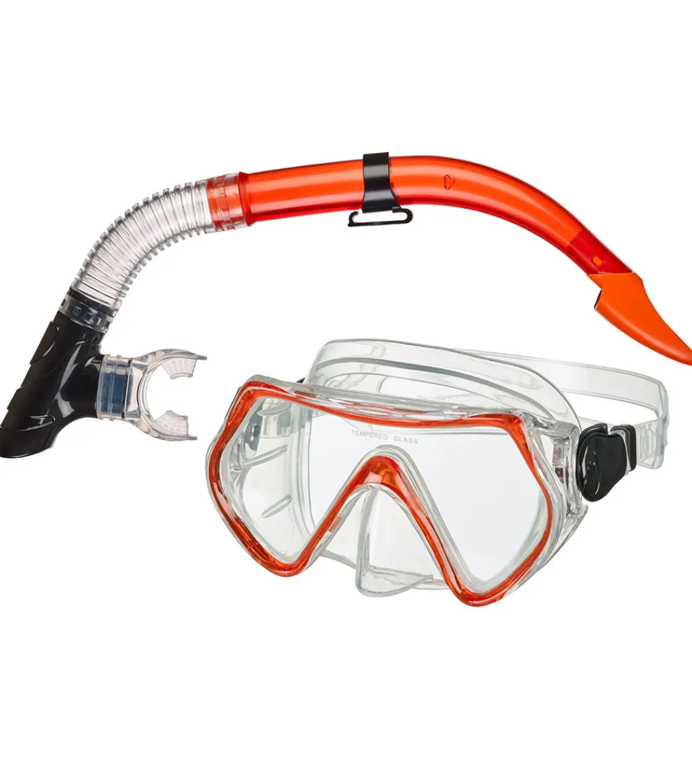 BECO Svømmebriller|Dykkermasker*Snorkelsæt - Livorno 8+ - Rød