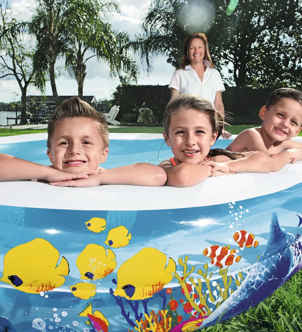 Vandleg|Badebassin-Bestway Badebassin - 262 x 157 cm - Fish 'N Friends