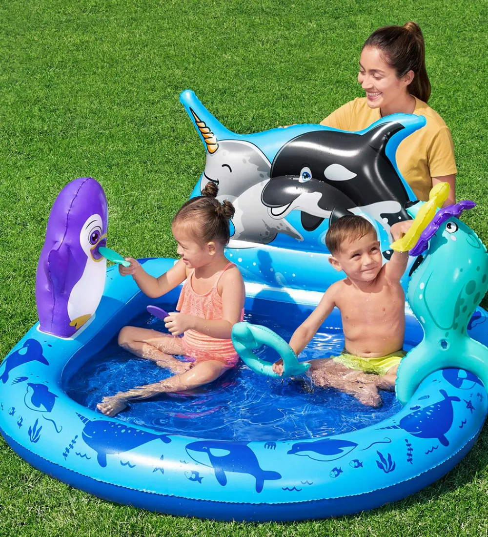 Vandleg|Badebassin-Bestway Legebassin - 134x131x73 cm - Polar Pals