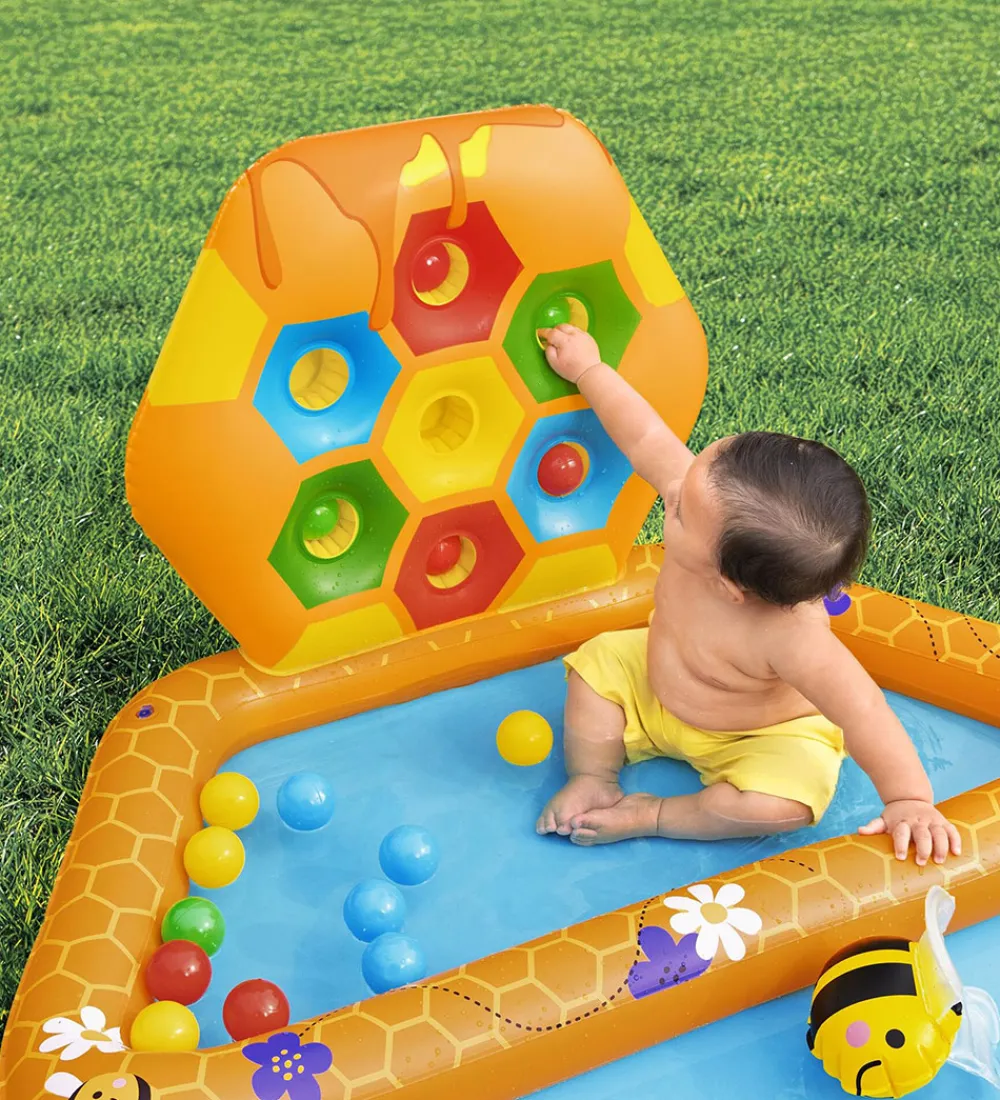 Bestway Vandleg|Badebassin*Legebassin m. Bolde - 127 x 119 cm - Lil' Beehive