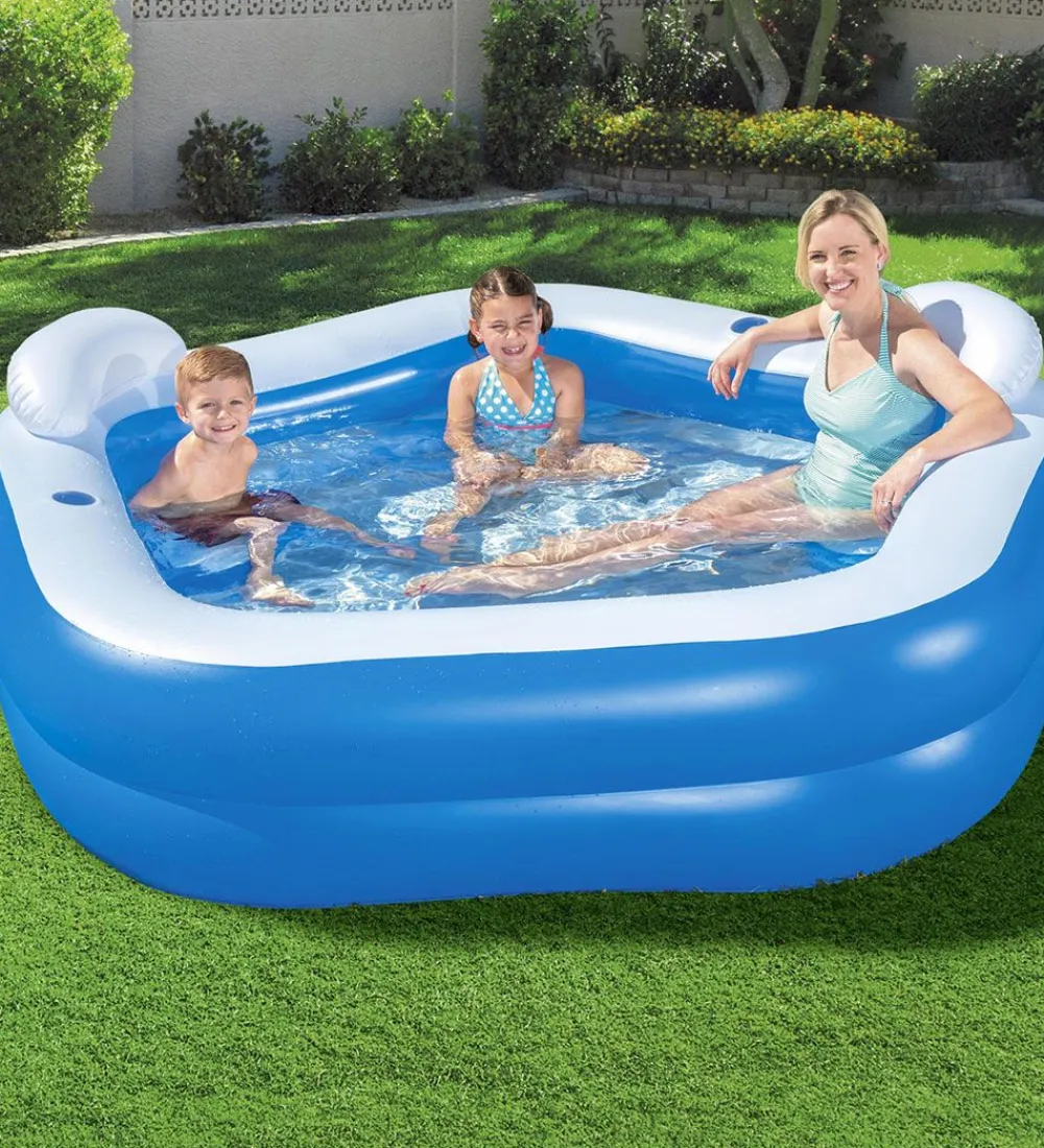 Bestway Badebassin*Oppustelig Badebassin - 213x206 cm - Family Fun