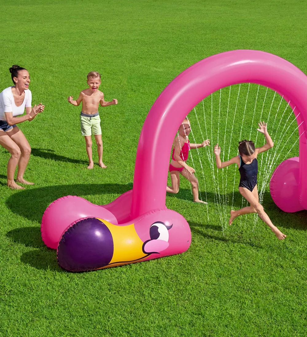 Bestway Vandleg*Oppustelig Sprinkler - 340x110x193 cm - Flamingo