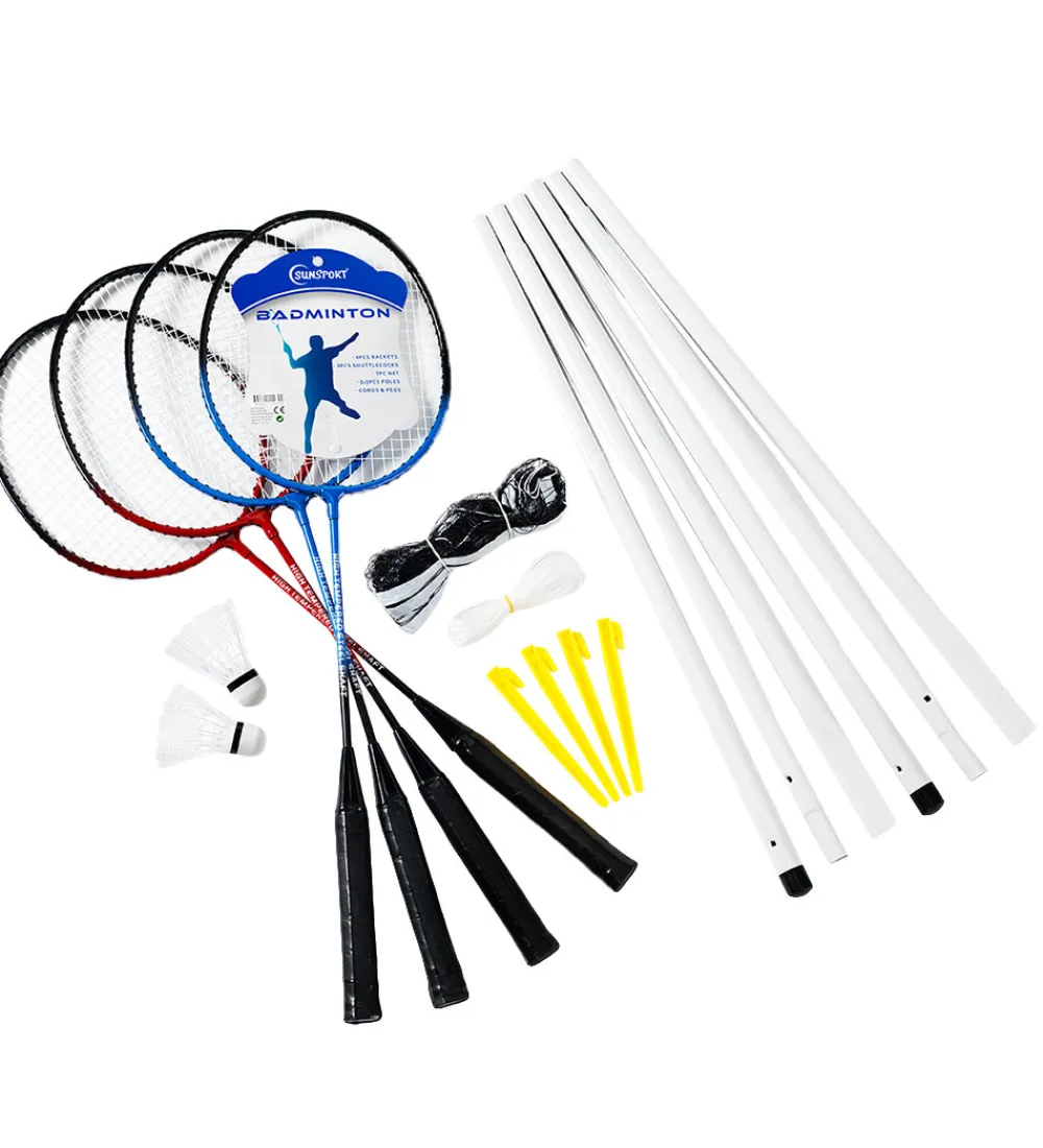 Udeleg Og Udendørs Legetøj|Spil-Bex Sport Badmintonsæt - Sunsport - 4 Rackets Complete Set