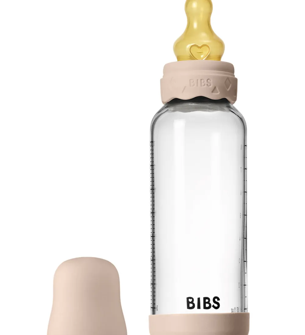 BIBS Sutteflasker|Amning*Boheme Sutteflaske - 240 ml - Glas/Naturgummi - Blush