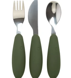 BIBS Børnebestik*Børnebestik - 3-Pak - Hunter Green