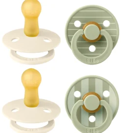 Sutter-BIBS Colour Sutter - 4-pak - Str. 2 - Ivory/Vanilla/Sage
