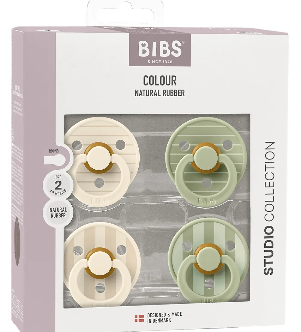 Sutter-BIBS Colour Sutter - 4-pak - Str. 1 - Ivory/Vanilla/Sage