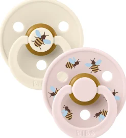 BIBS Sutter*Colour Sutter - Str. 2 - 2-pak - Rund - Ivory Mix