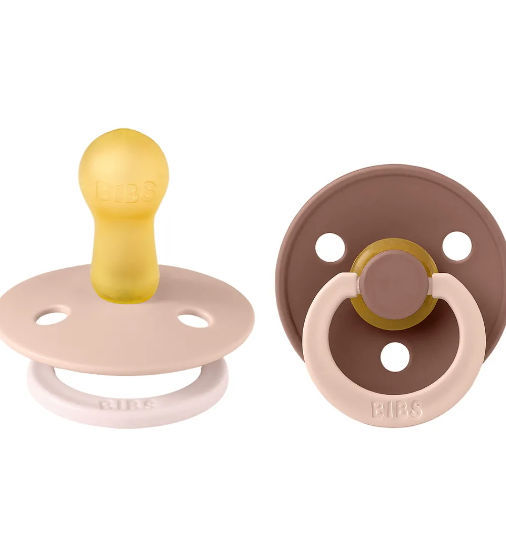 BIBS Sutter*Colour Sutter - Str. 2 - 2-pak - Rund - Blush Woodchuck Mix