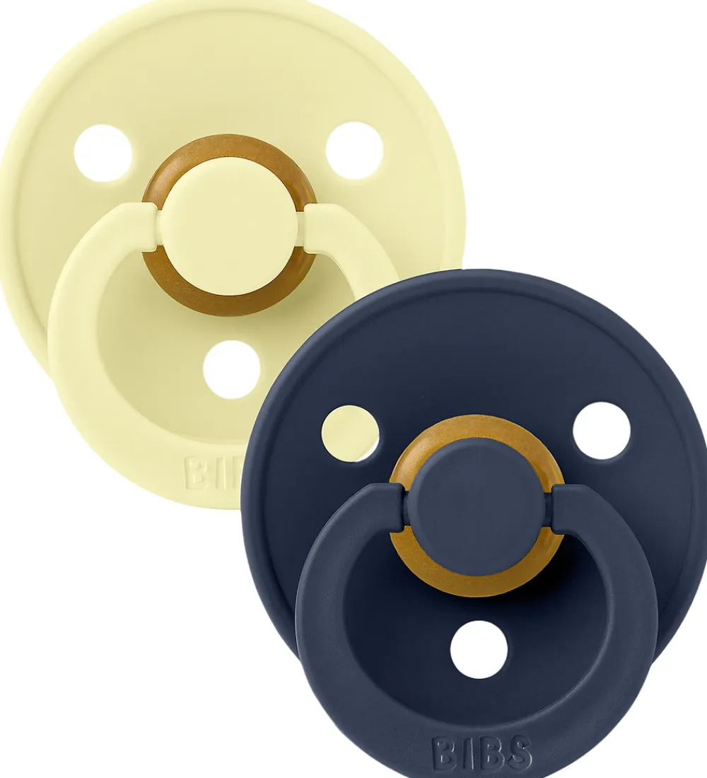 BIBS Sutter*Colour Sutter - Str. 2 - 2-pak - Rund - Luna/Deep Space