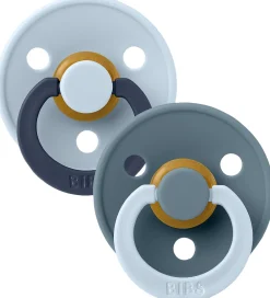 BIBS Sutter*Colour Sutter - Str. 3 - 2-pak - Rund - Baby Blue Petrol