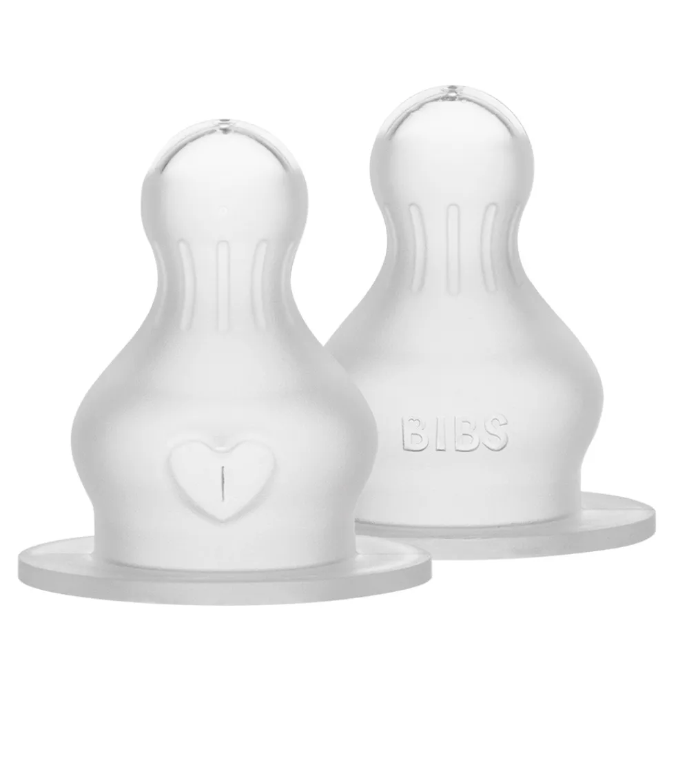 BIBS Sutteflasker|Amning*Flaskesut - 2-pak - Medium Flow - Silicone