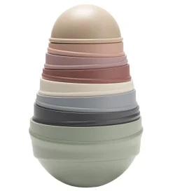 Stablelegetøj-BIBS Stabletårn - 8 Dele - Pastel Rainbow