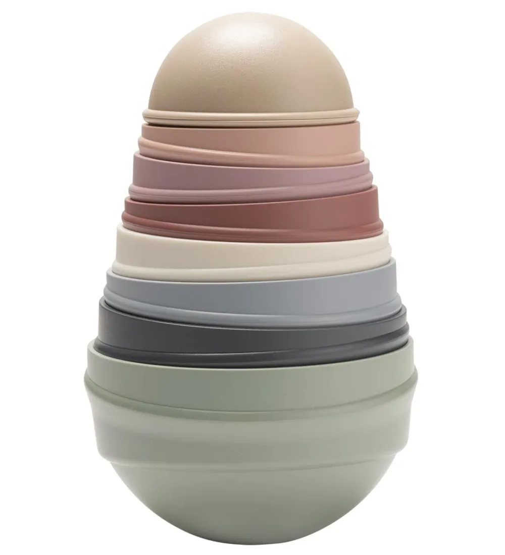 Stablelegetøj-BIBS Stabletårn - 8 Dele - Pastel Rainbow
