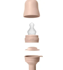 BIBS Sutteflasker|Amning*Sutteflaske - 270 ml - PP/Silikone - Blush
