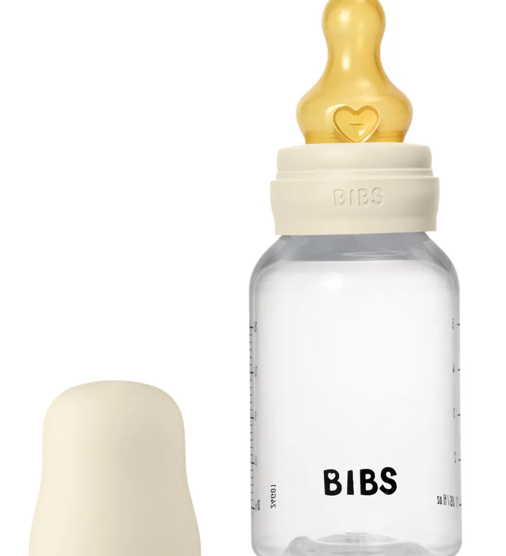 BIBS Sutteflasker|Amning*Sutteflaske - 150 ml - PP/Naturgummi - Ivory