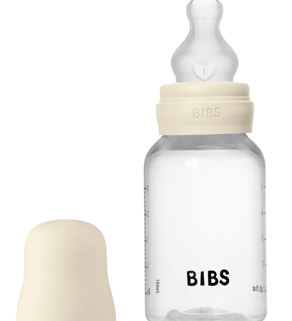 Sutteflasker|Amning-BIBS Sutteflaske - 150 ml - PP/Silikone - Ivory