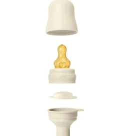 Sutteflasker|Amning-BIBS Sutteflaske - 270 ml - PP/Naturgummi - Ivory