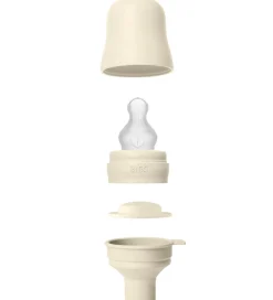 BIBS Sutteflasker|Amning*Sutteflaske - 270 ml - PP/Silikone - Ivory