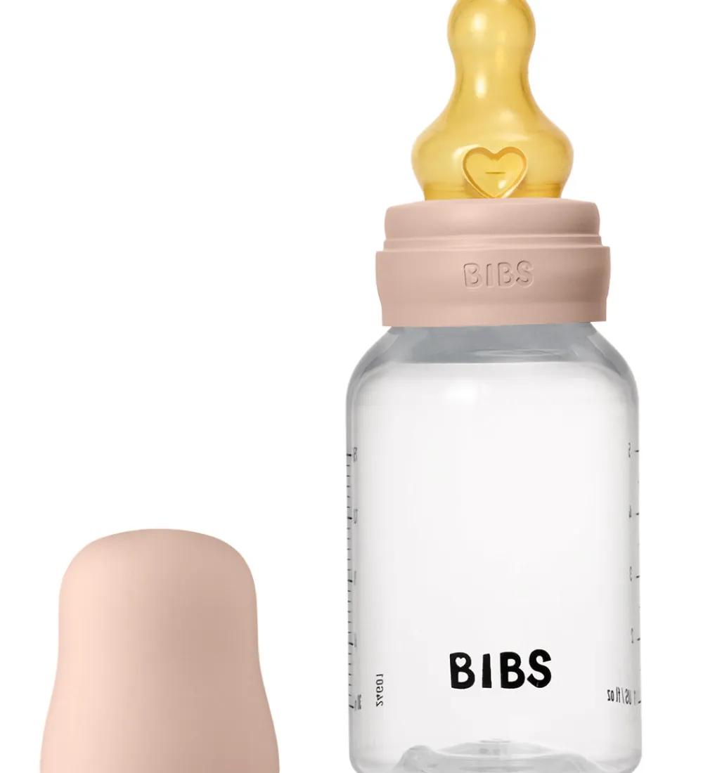BIBS Sutteflasker|Amning*Sutteflaske - 150 ml - PP/Naturgummi - Blush