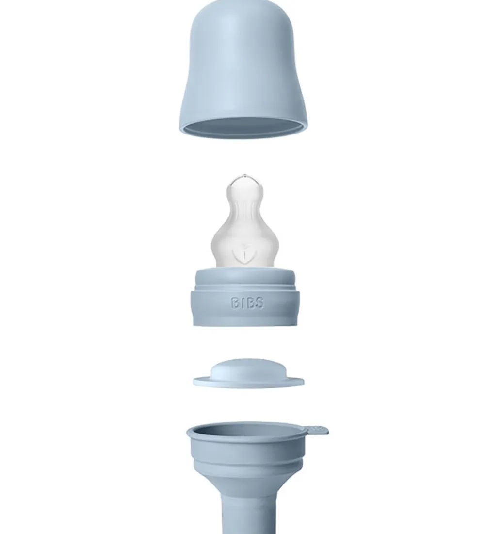 Sutteflasker|Amning-BIBS Sutteflaske - 270 ml - PP/Silikone - Baby Blue