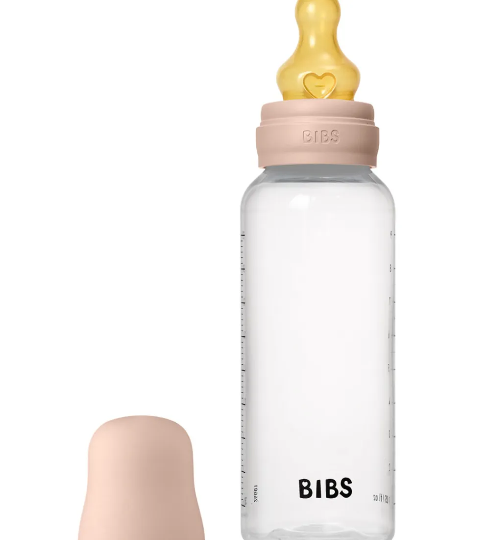 BIBS Sutteflasker|Amning*Sutteflaske - 270 ml - PP/Naturgummi - Blush