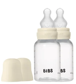 BIBS Sutteflasker|Amning*Sutteflaske - 2-pak - 150 ml - PP/Silikone - Ivory