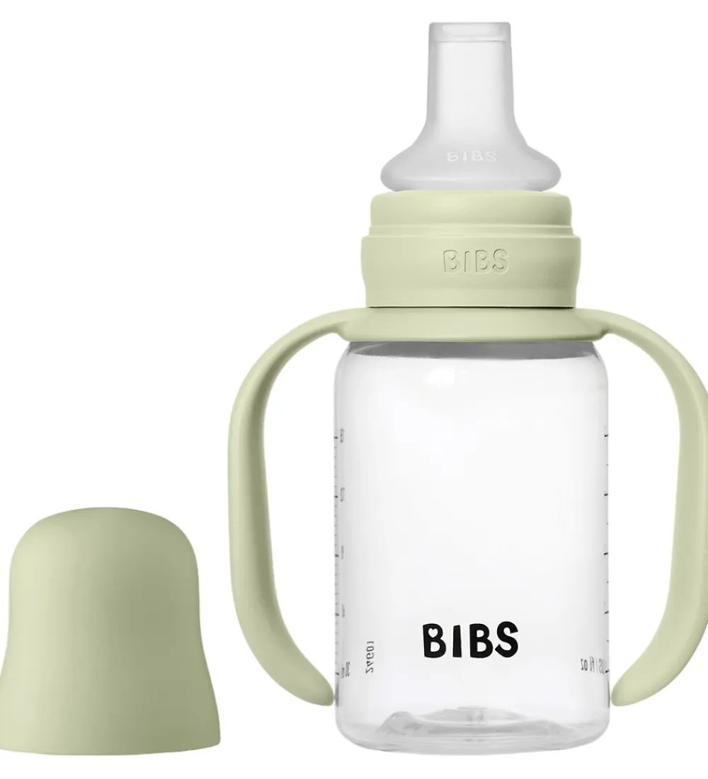 Sutter|Sutteflasker-BIBS Sutteflaske m. Håndtag - 150 ml - Sage