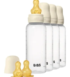 Sutter|Sutteflasker-BIBS Sutteflasker - 4-pak - 270 ml - Naturgummi - Ivory