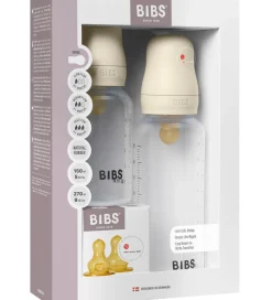 BIBS Sutteflasker|Amning*Sutteflaskesæt - Grow and Flow - Naturgummi - 150 ml/270 ml