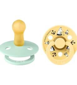 Sutter-BIBS x Moomin Colour Sutter - Str. 2 - 2-pak - Nordic Mint Mix