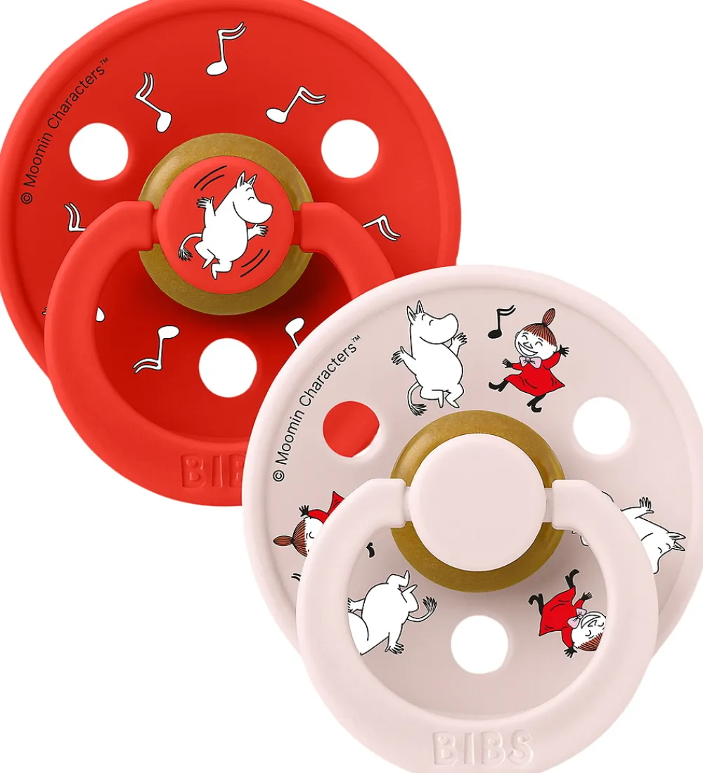 Sutter-BIBS x Moomin Colour Sutter - Str. 1 - 2-pak - Candy Apple Mix