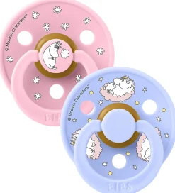 Sutter-BIBS x Moomin Colour Sutter - Str. 2 - 2-pak - Baby Pink Mix