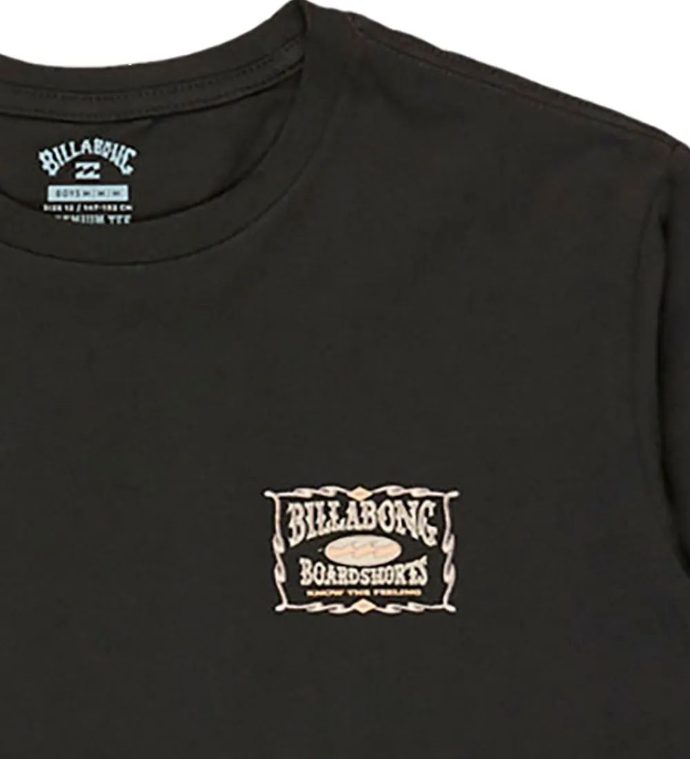 T-Shirts-Billabong Bluse - Double Spread - Washed Black
