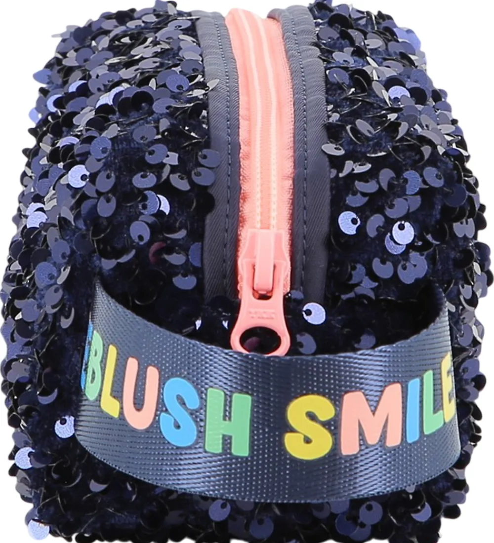 Billieblush Skole|Penalhuse*Penalhus - Navy m. Palietter
