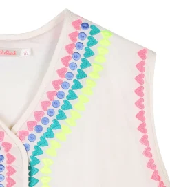 Veste-Billieblush Vest - Ivory m. Neon