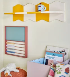 Børneværelset|Hylder-Bloomingville Hylde - 80 cm - Bubbi - Gultsribet