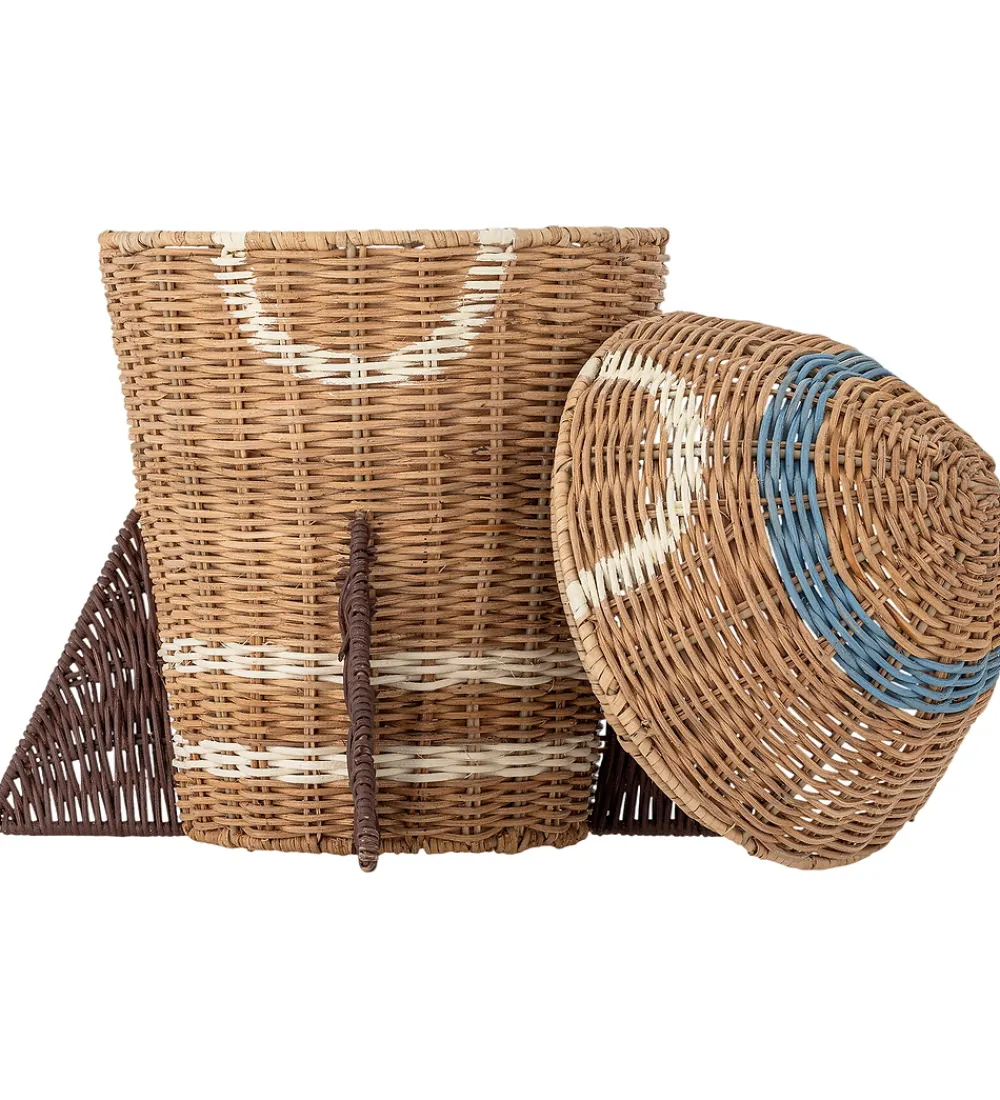 Kurve|Opbevaring-Bloomingville Kurv m. Låg - 31x35 cm - Space - Natur