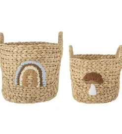 Bloomingville Kurve*Mini Kurve - 2 stk. - Agnes - 32x32/26x26 cm - Nat
