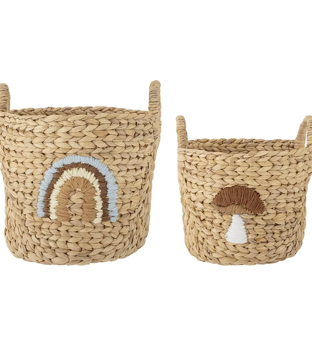 Bloomingville Kurve*Mini Kurve - 2 stk. - Agnes - 32x32/26x26 cm - Nat