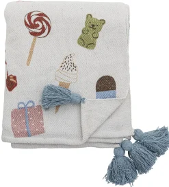Tæpper|Børneværelset-Bloomingville Mini Tæppe - 160x130 cm - Sweets Plaid - Nature