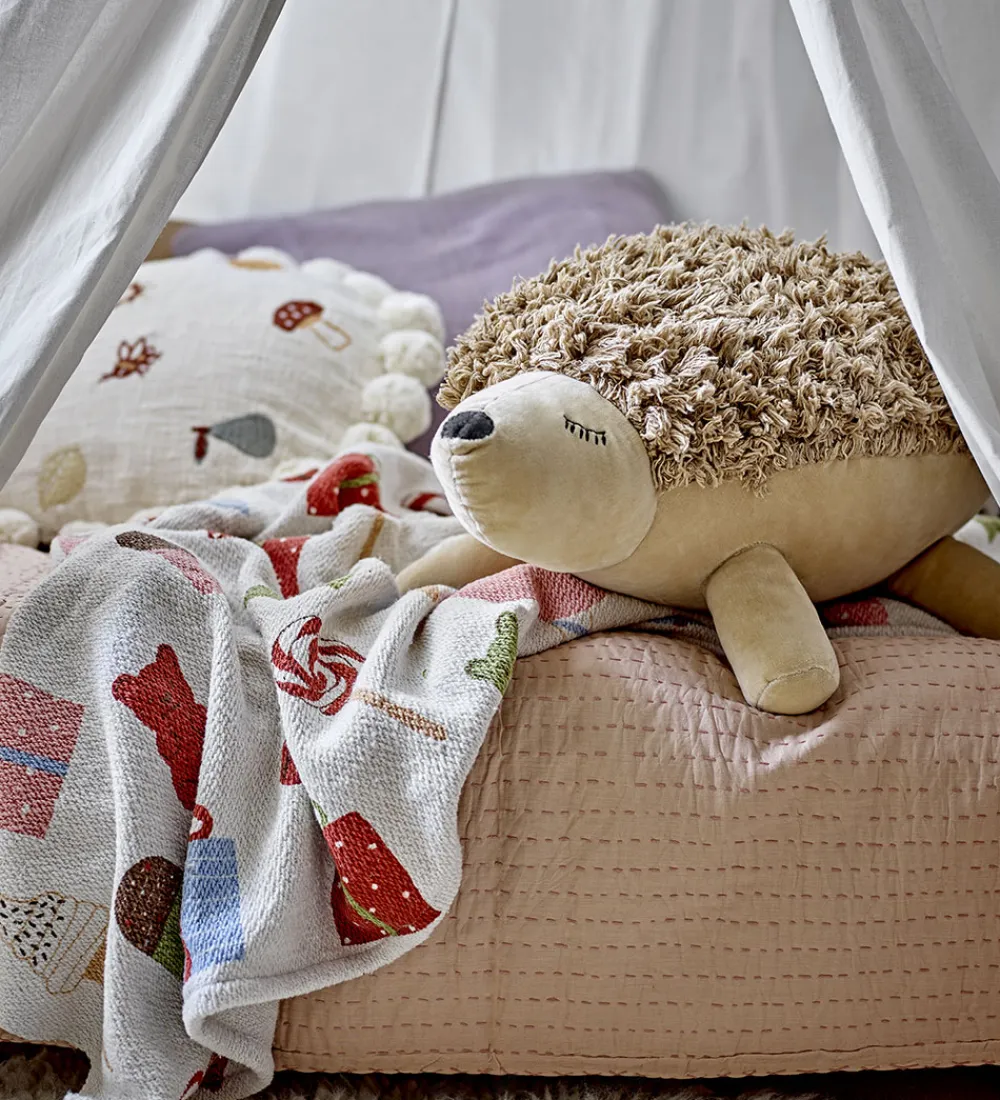 Tæpper|Børneværelset-Bloomingville Mini Tæppe - 160x130 cm - Sweets Plaid - Nature