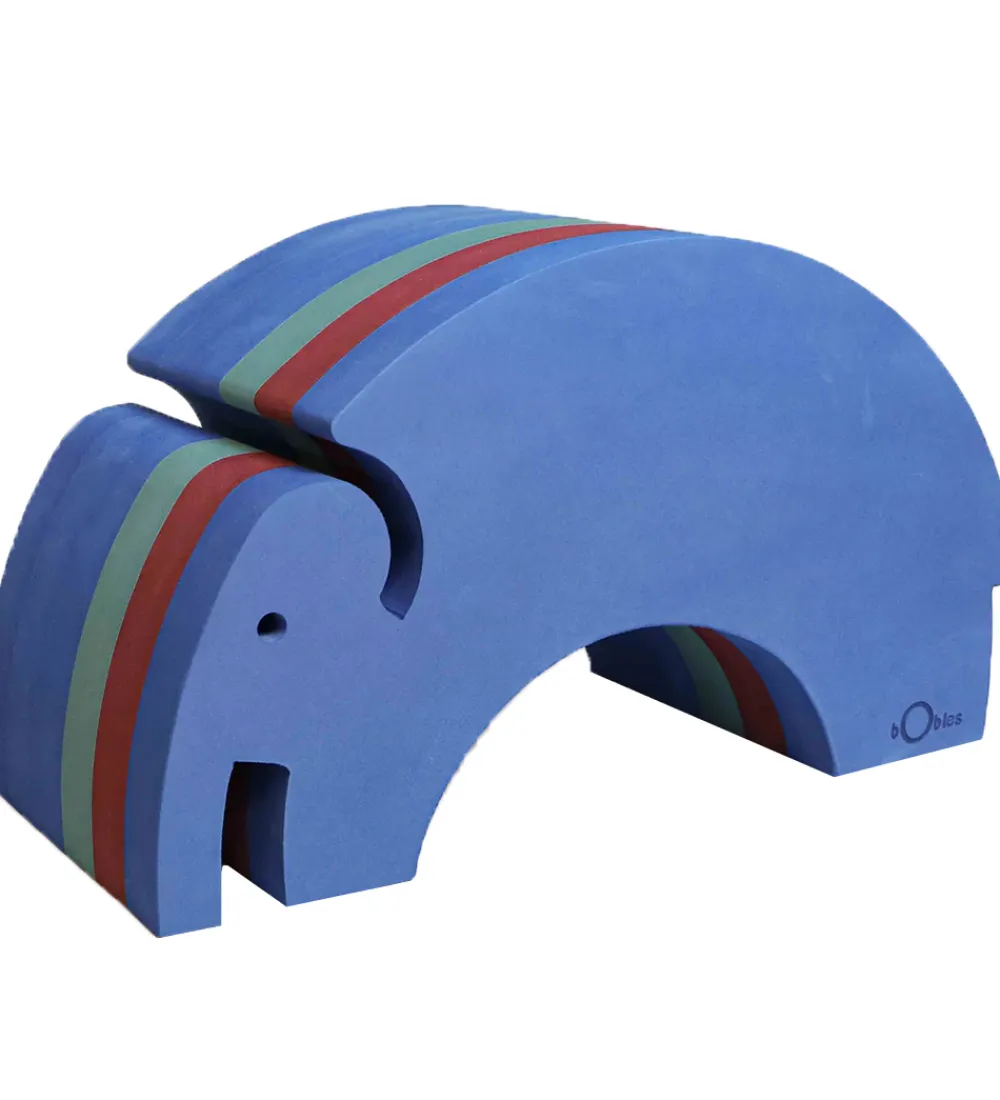 Tumledyr|Motorisk Legetøj-bObles Elefant - L 24 - 55x21x31 cm - Blue Gym