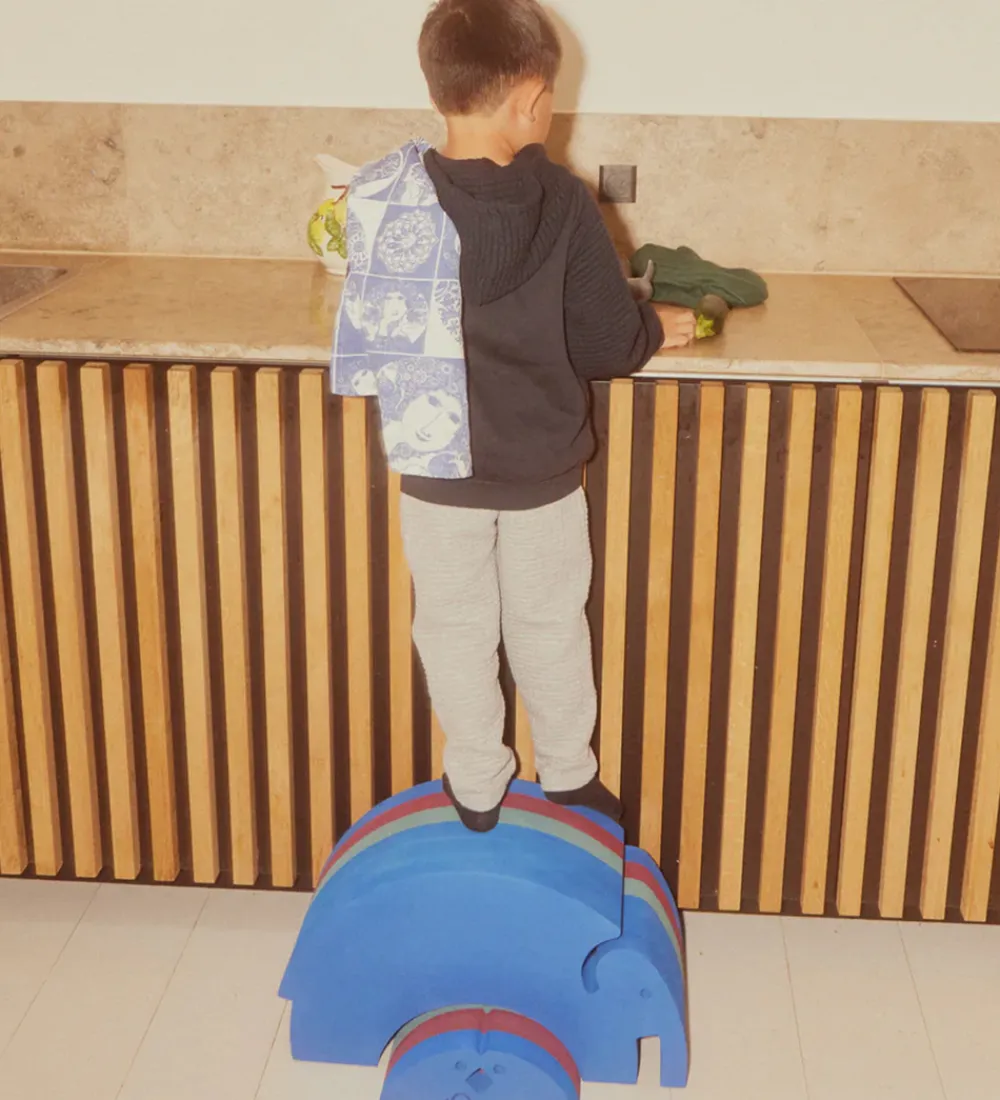 Tumledyr|Motorisk Legetøj-bObles Elefant - L 24 - 55x21x31 cm - Blue Gym