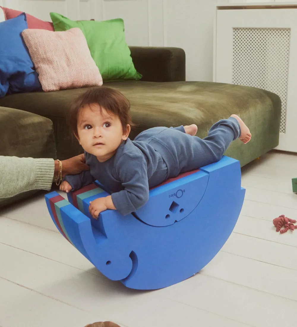 Tumledyr|Motorisk Legetøj-bObles Elefant - L 24 - 55x21x31 cm - Blue Gym