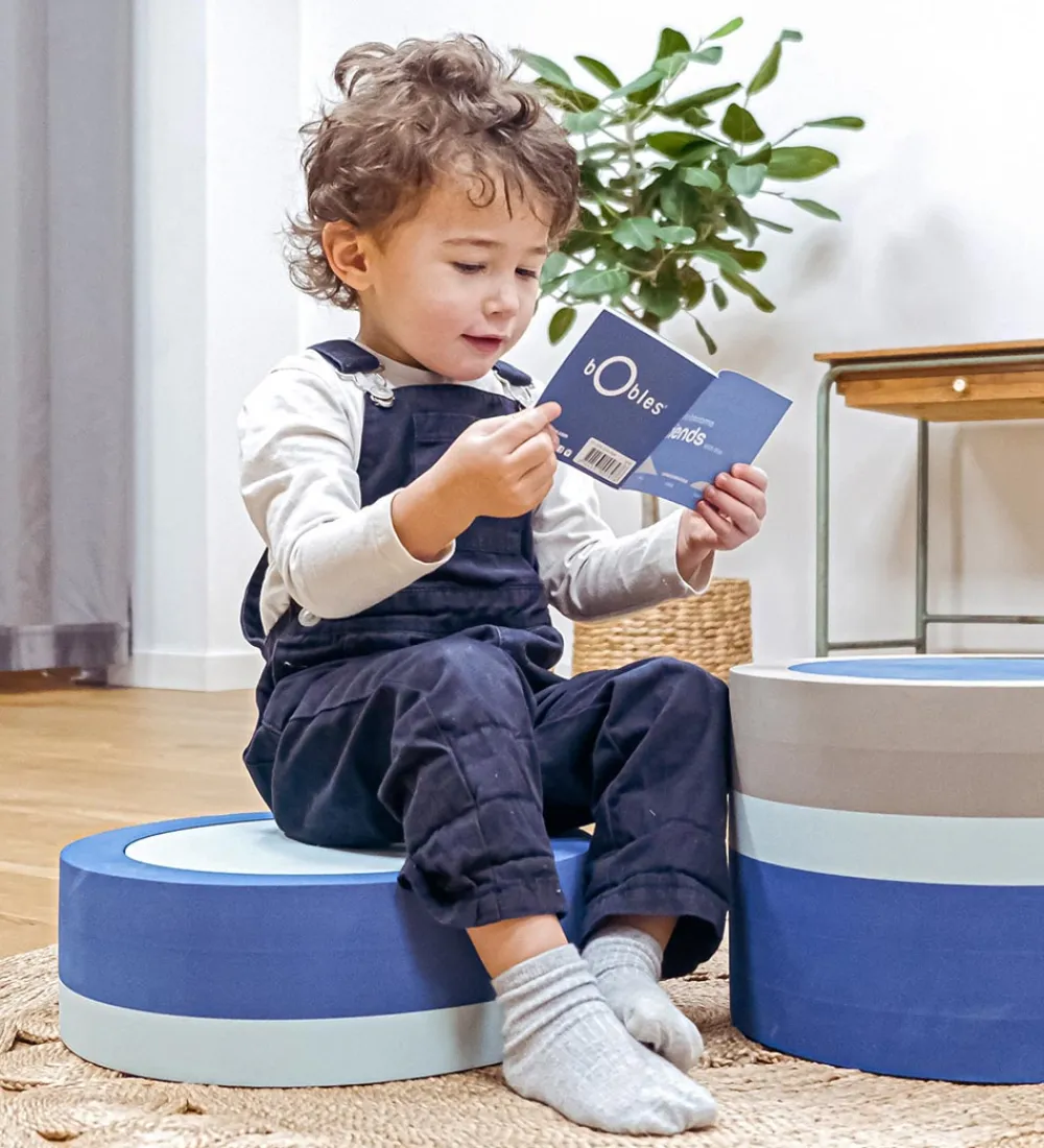 bObles Tumledyr|Motorisk Legetøj*Tube - Ø: 36 cm - Medium - Blå